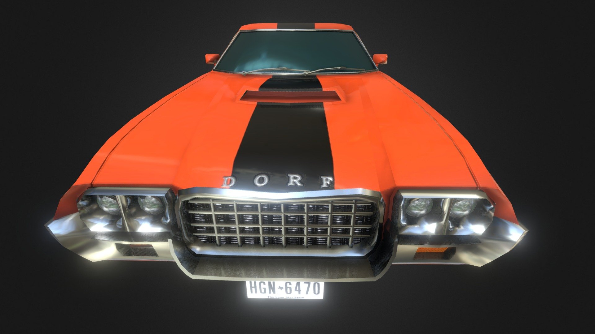 Lowpoly 3d Game model "Torino"