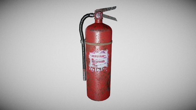 Fire Extinguisher 3D Model