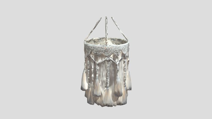 Macrame Elegance Lamp Shade 3D Model