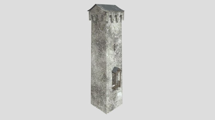 Svaneti Tower Georgia (low) 3D Model