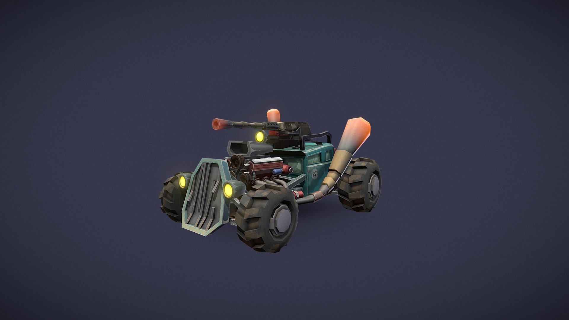 Vegapocalypse Hot rod - 3D model by EnzoChevalier [f5b9f2f] - Sketchfab