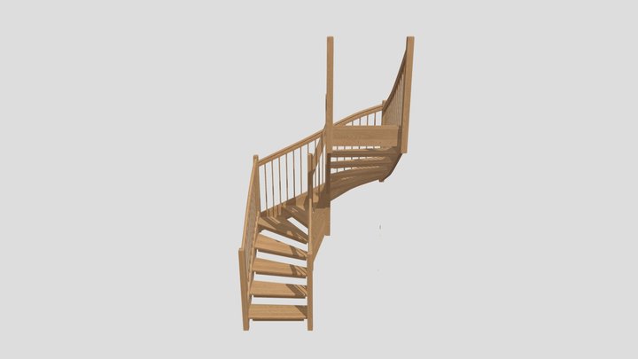 Augment U-shaped stair 3D Model