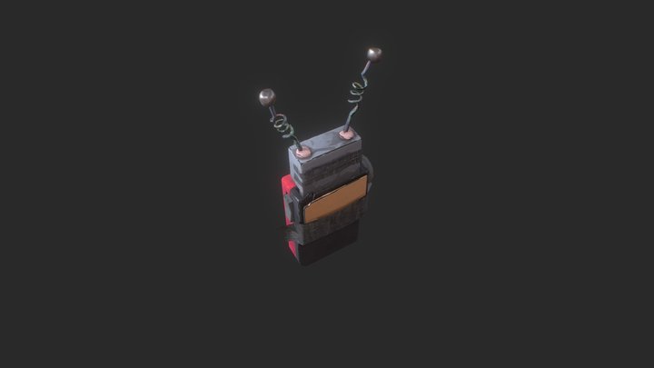 Stylized Metal Detector 3D Model