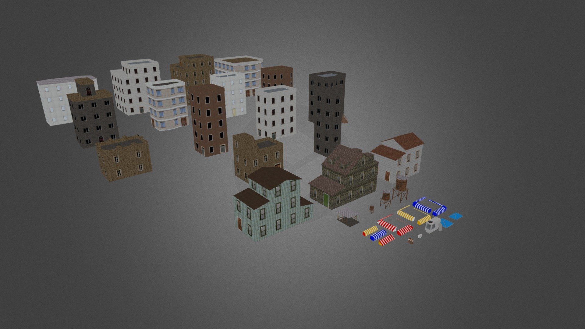 Residential Buildings Prototyping kit - Download Free 3D model by ...