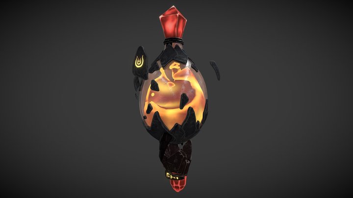 [Student Work] Dragon Flask 3D Model