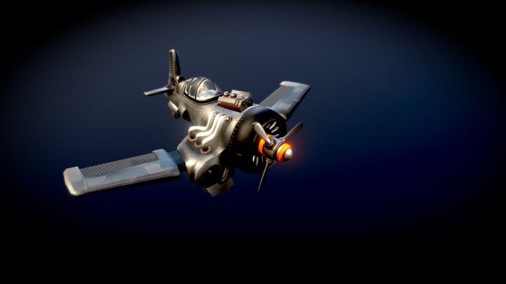 AM6Zero-Kamikaze Guns 3D Model