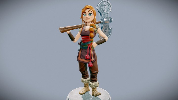 Viking Daughter 3D Model