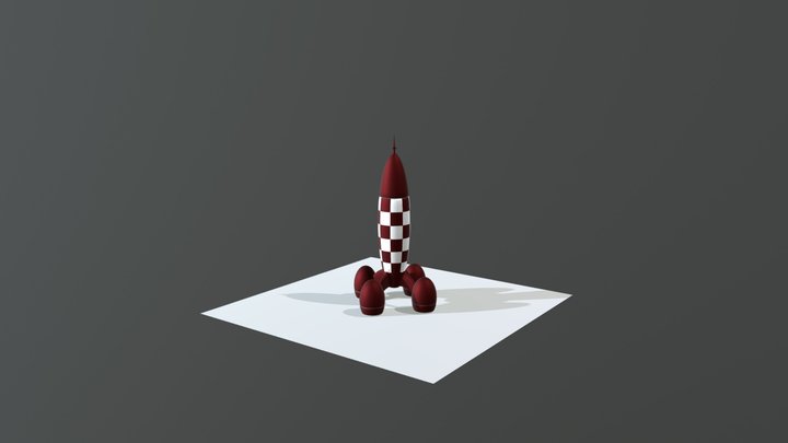 Nave de Tin Tin Practica 01 3D Model