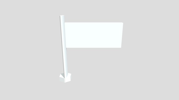 Bandera de Guatemala 3D Model