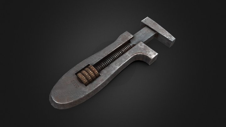 Kingdick Adjustable Spanner 3D Model