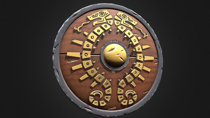 Traveler's Shield - Legend of Zelda BOTW 3D Model