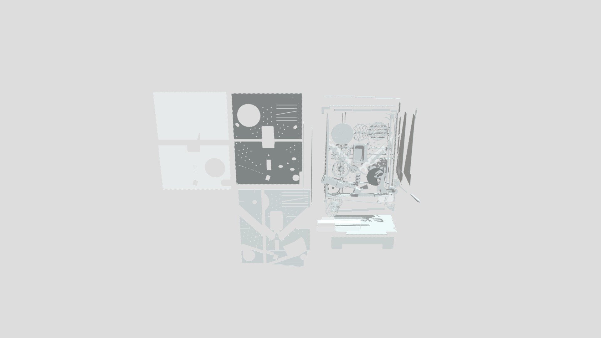 The Toll Board Final Exploded — Sketchfab embed 3D viewer
