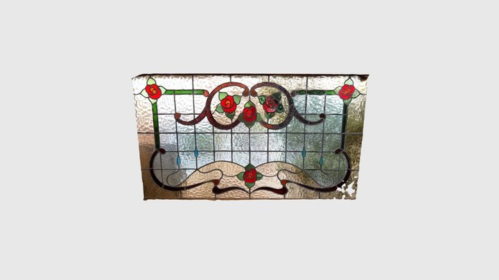 Stained Glass Window 3D Model