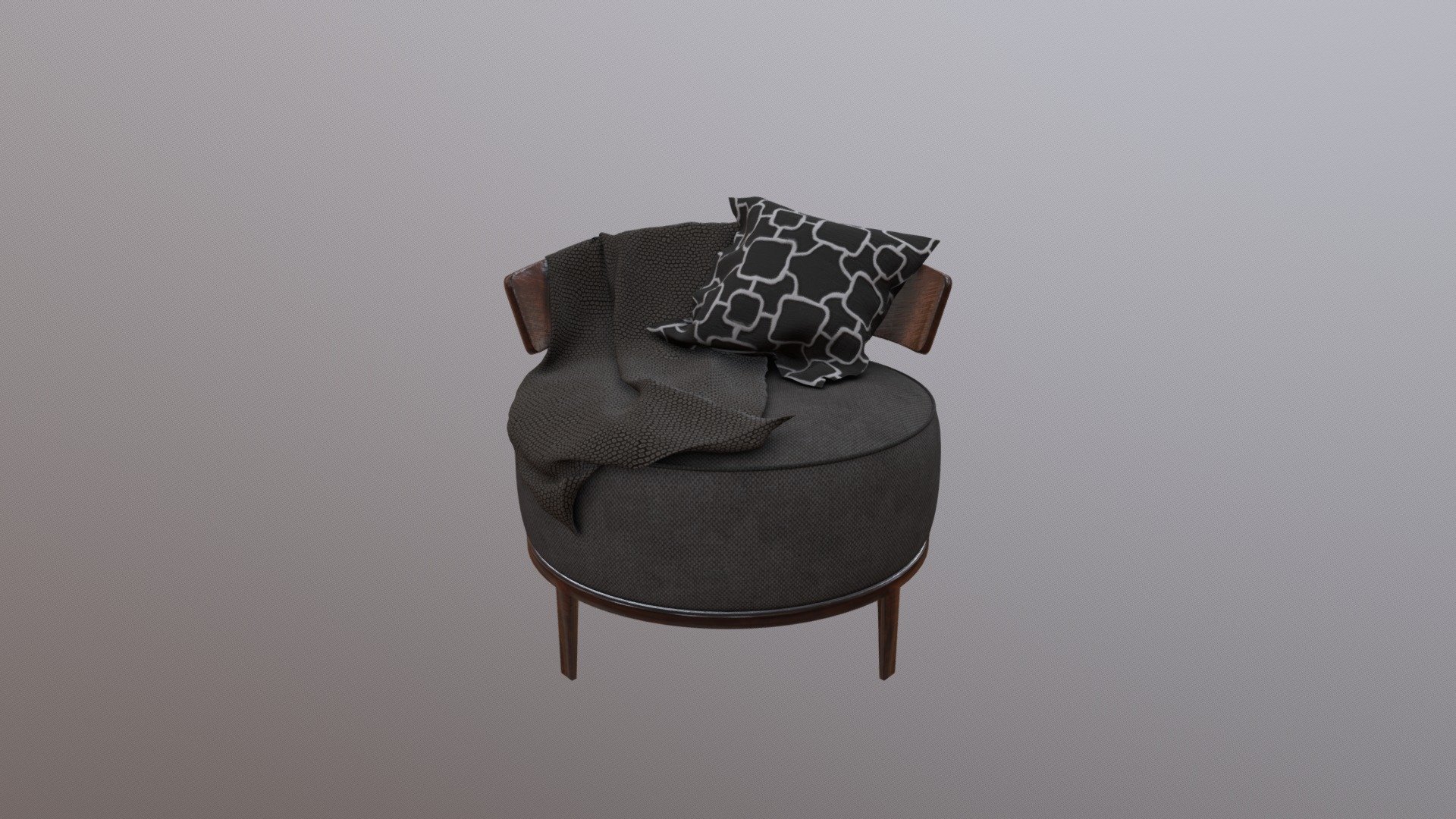 Modern Oval Lounge Chair