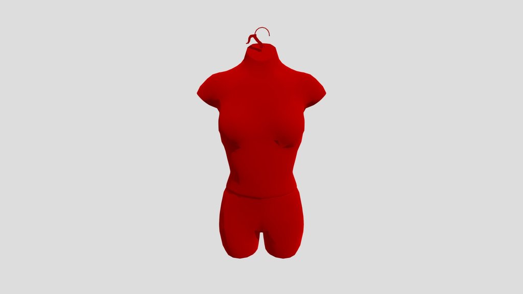 Male Torso Anatomy Study Sculpted In Blender