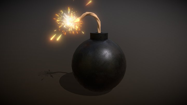 Animated Bomb 💣💥 3D Model