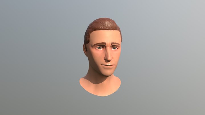 Tom Hiddleston Bust 3D Model