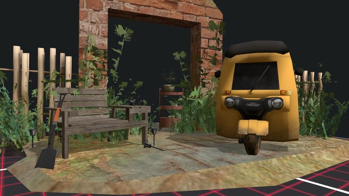 DAE 5 Finished props - Eco house 3D Model