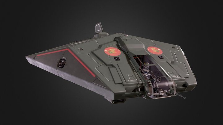 Asp Hunter "Elite Dangerous" fan art 3D Model
