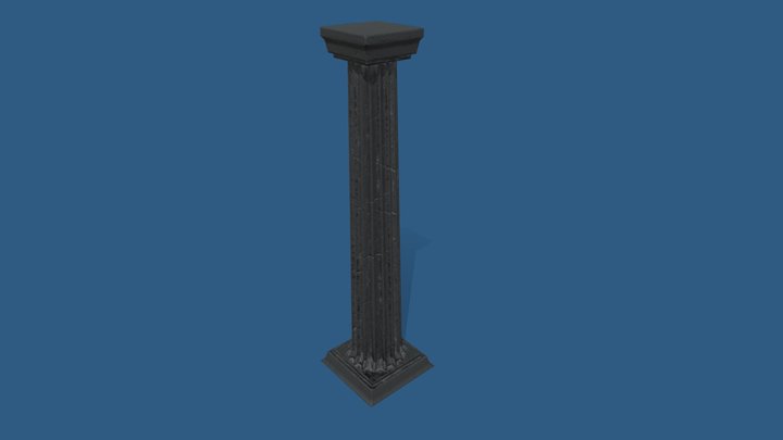 Game Ready Column 3D Model