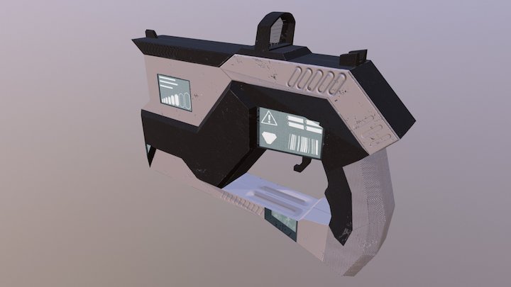 Laser Gun 3D Model