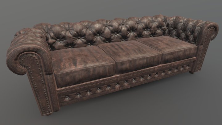 Chesterfield sofa 3D Model