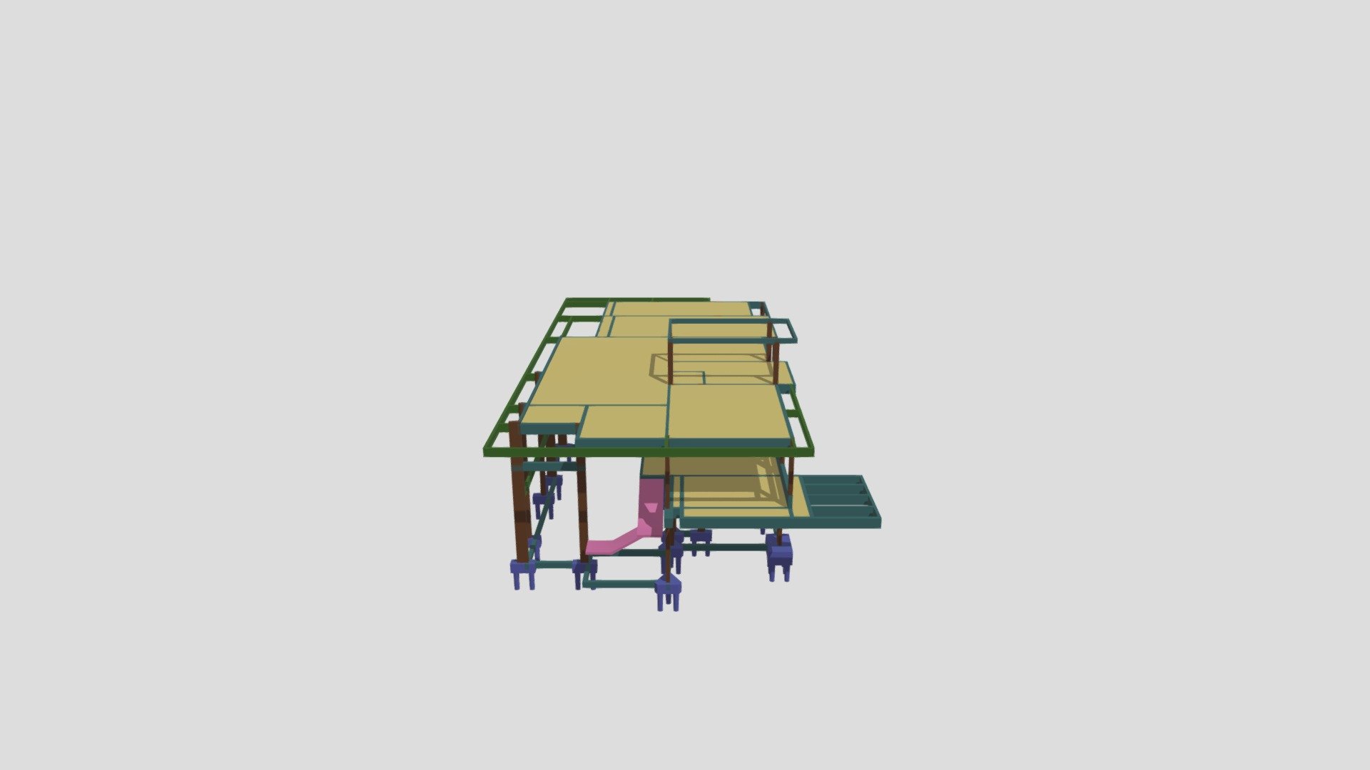 Modelo 3D Residência FM - Ipê Branco