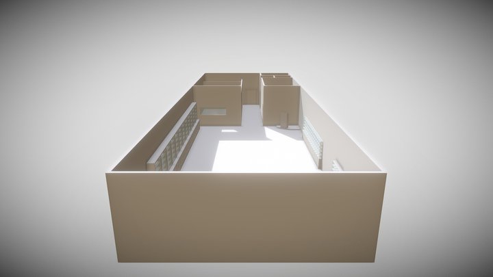 Library Offices Hall 3D Model