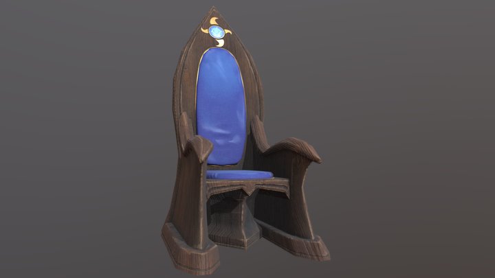 Trône 3D Model
