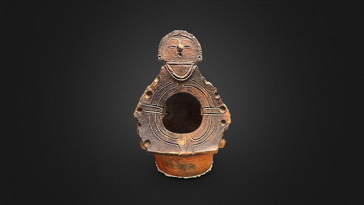 顔面付釣手形土器（伊那市御殿場遺跡）観察記録3Dモデル Incense Burner 3D Model