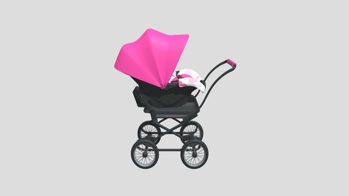 baby stroller 3D Model