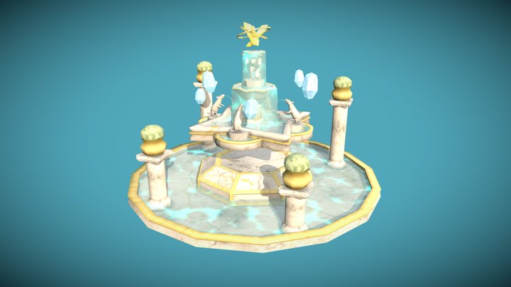 DAE - Ax Risen - Solthari Fountain 3D Model