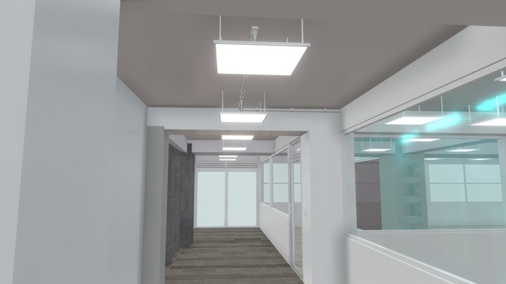 Pasillo Diseño 3D Model