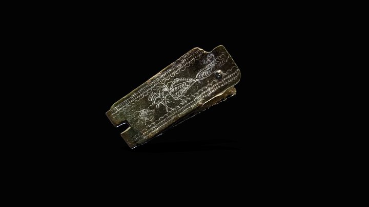 Peacock Buckle 3D Model