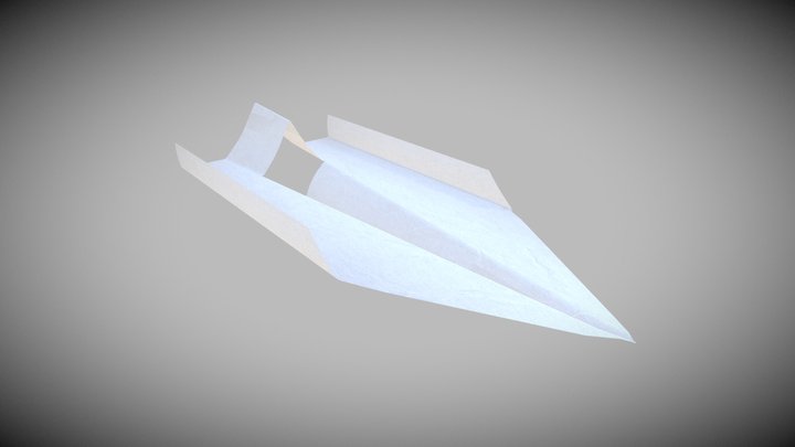 Paper plane 3D Model