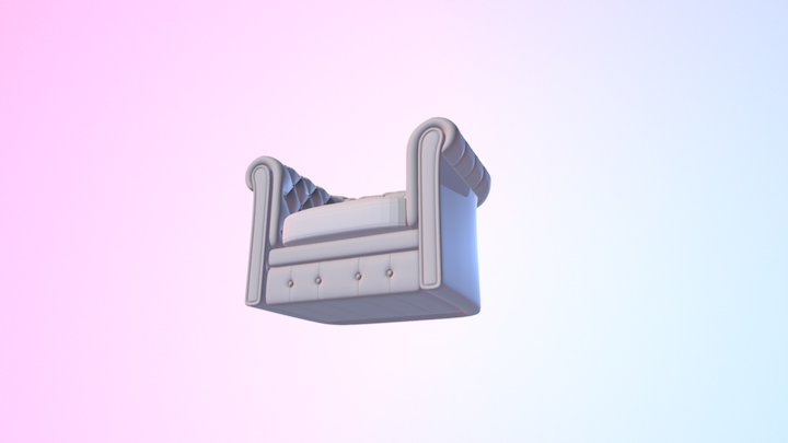 Chesterfield Club Chair_Practice 3D Model