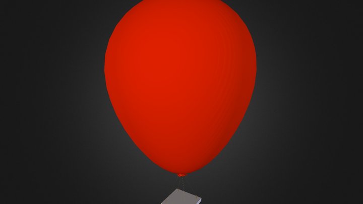 Ionocraft werkende ballon 3D Model