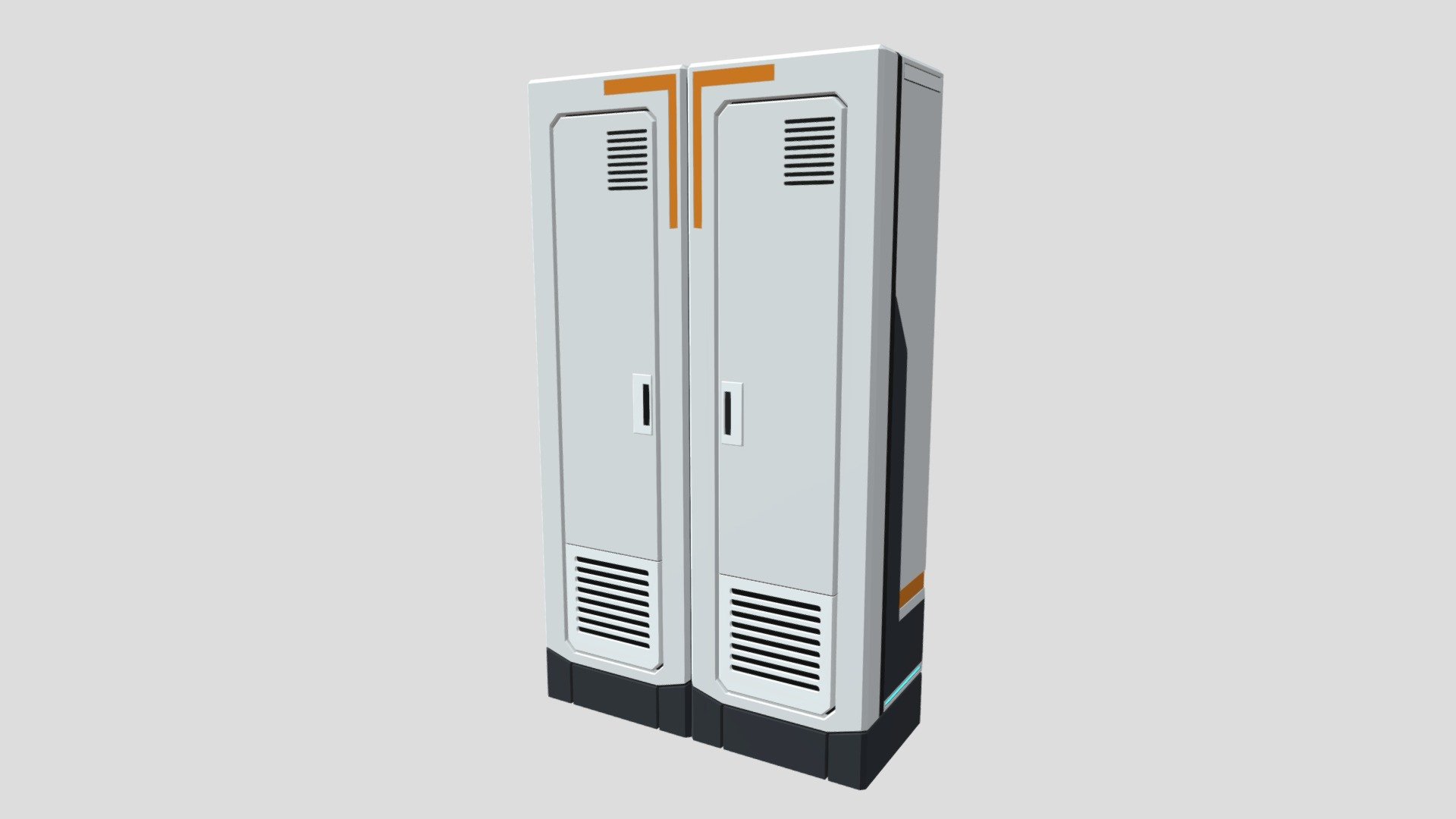 Sci-Fi Double Locker – Low Poly Storage Prop - 3D model by Ozea Studio ...