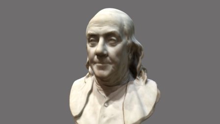 Bust of Benjamin Franklin 3D Model