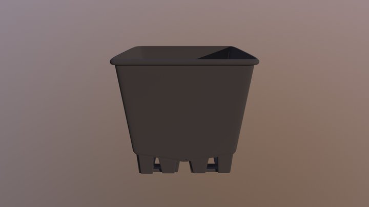 Maceta 30lt Riego 3D Model
