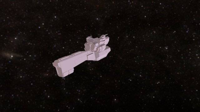Light Cruiser 3D Model