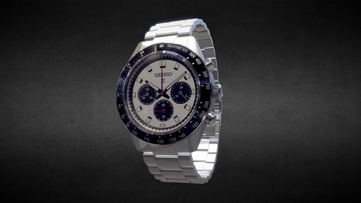 Seiko Prospex Speedtimer 3D Model