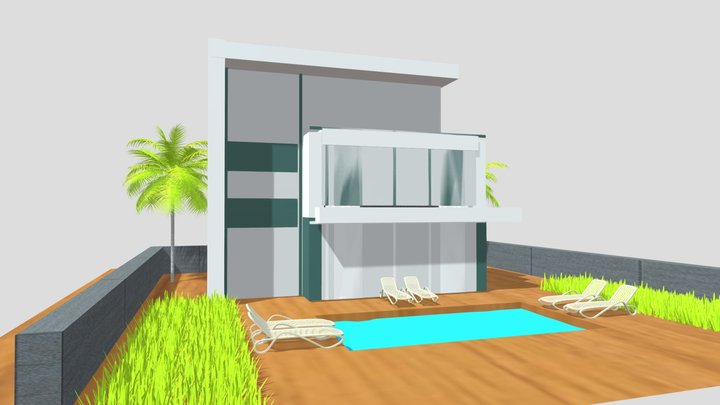 Small__Villa 3D Model