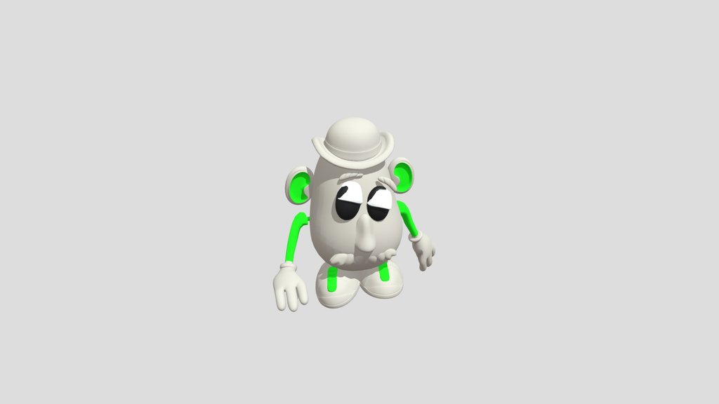 Mr. Potato Head Doing Toolthes Dancing