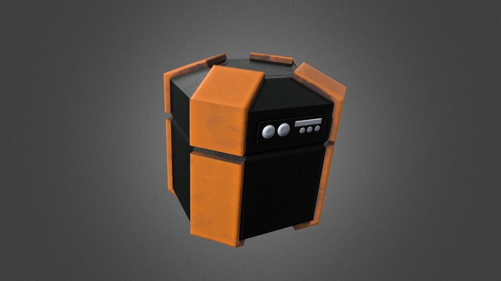 Crate 3D Model