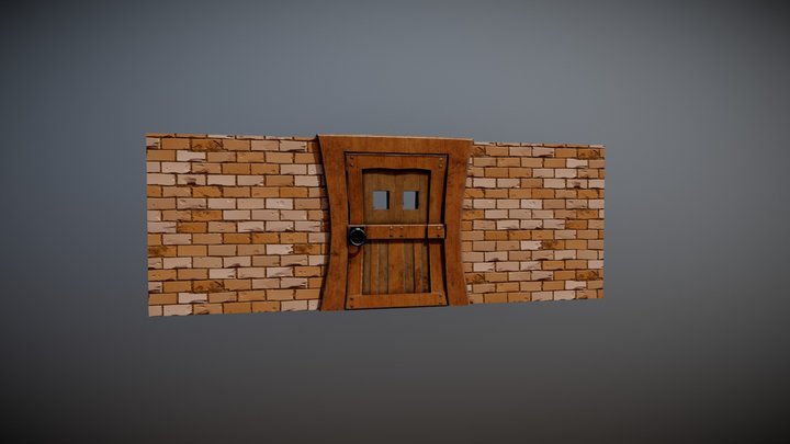 Door Low 3D Model