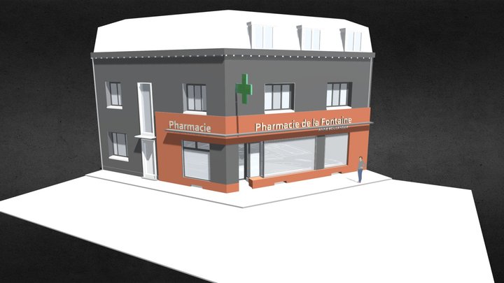 Facade Boulanger 05 3D Model
