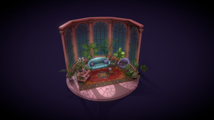 Winter Garden (Retry School) 3D Model