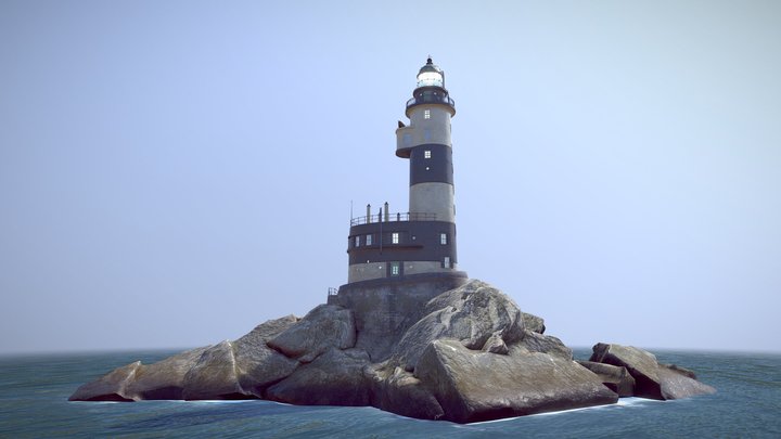 Lighthouse Aniva 3D Model