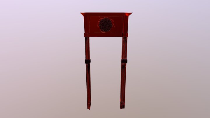 Chinese Red Door. 3D Model
